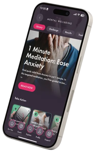 Champion Health app on a phone