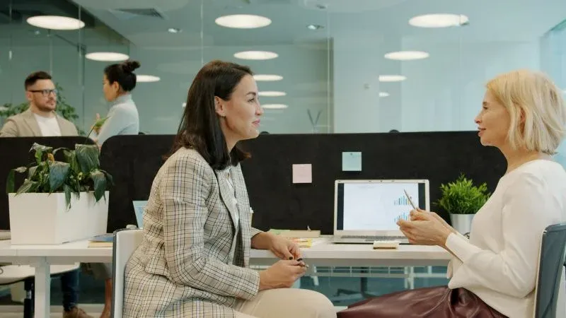 hr discussing mental health in the workplace