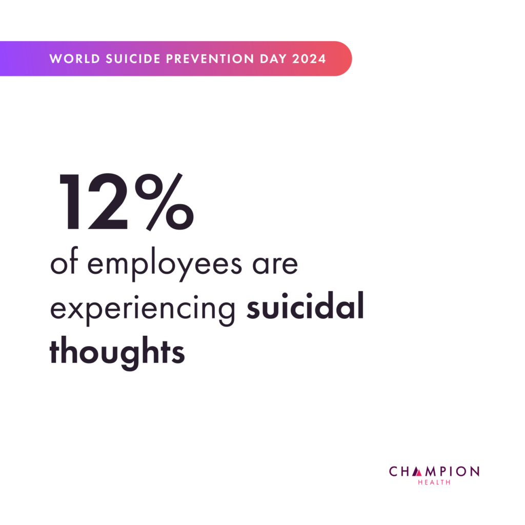 Employee suicidal thoughts statistics