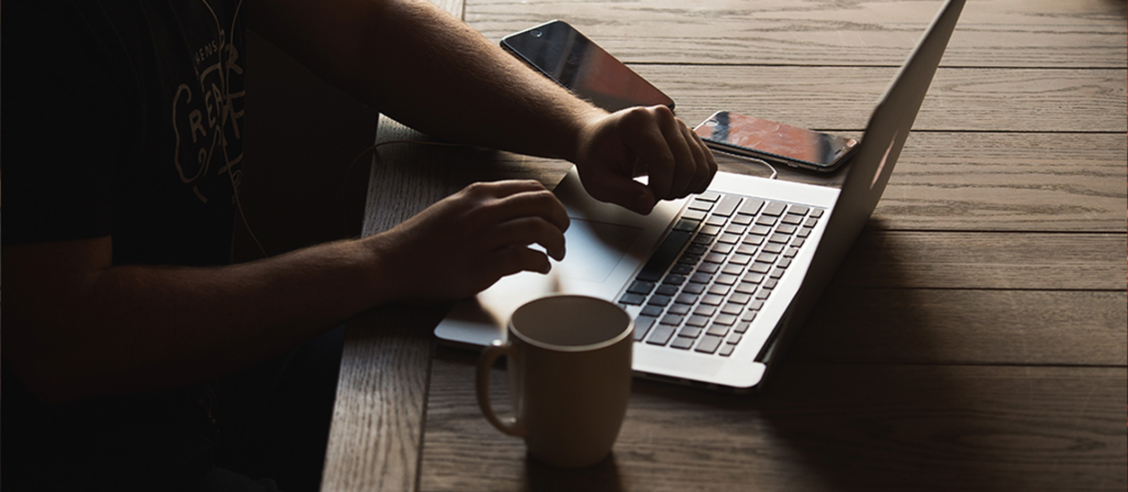 Image showing a remote worker learning how to spot mental health issues at work