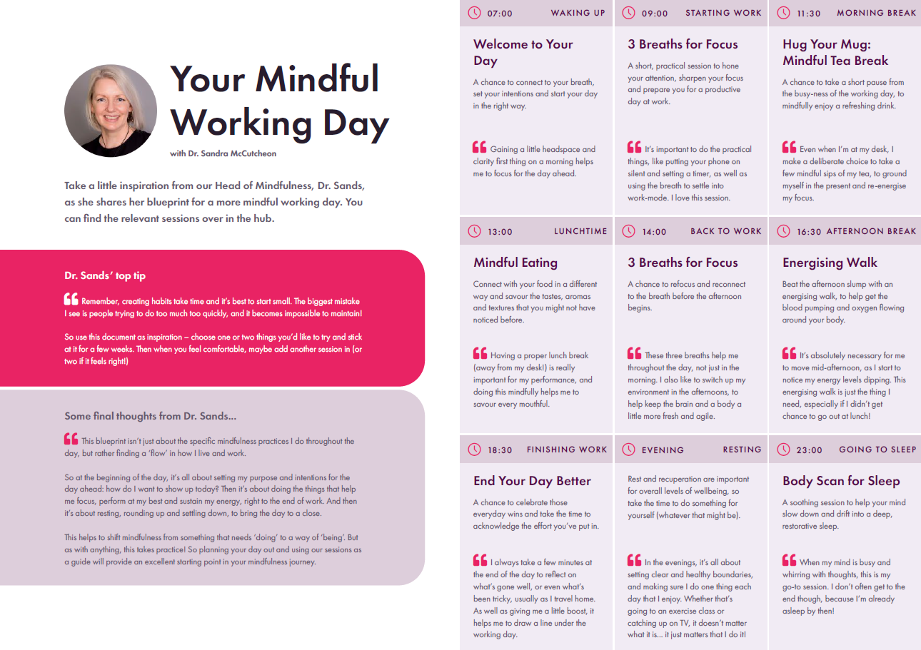 Your mindful working day